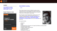Desktop Screenshot of bitfieldconsulting.com